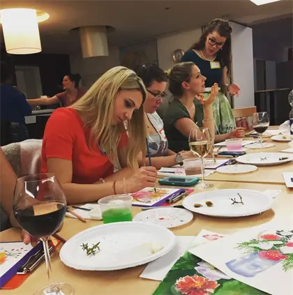 Wine & Watercolor